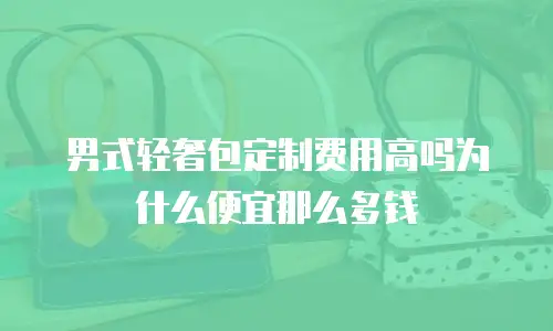 男式轻奢包定制费用高吗为什么便宜那么多钱
