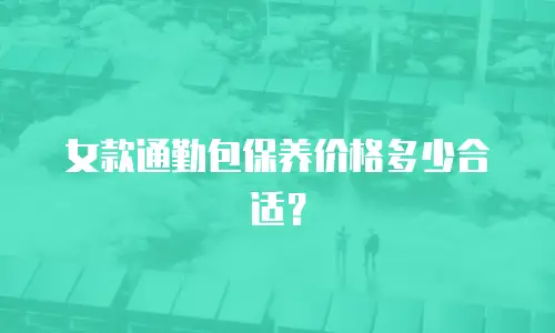 女款通勤包保养价格多少合适？