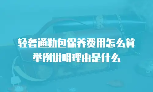 轻奢通勤包保养费用怎么算举例说明理由是什么