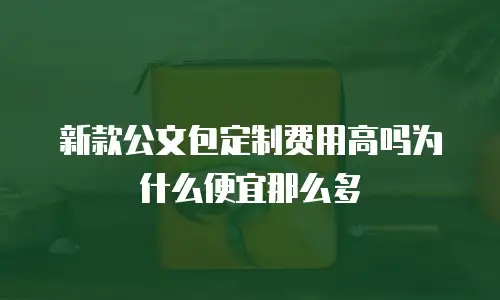 新款公文包定制费用高吗为什么便宜那么多