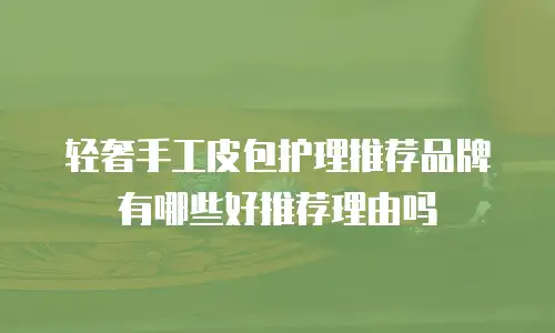 轻奢手工皮包护理推荐品牌有哪些好推荐理由吗