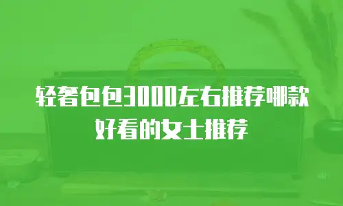 轻奢包包3000左右推荐哪款好看的女士推荐