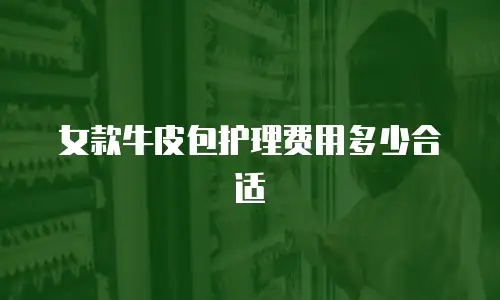 女款牛皮包护理费用多少合适
