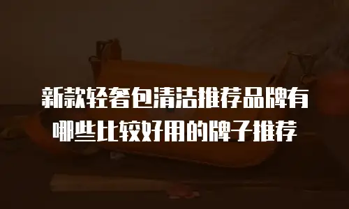 新款轻奢包清洁推荐品牌有哪些比较好用的牌子推荐