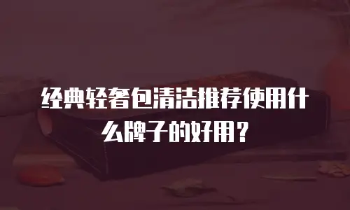 经典轻奢包清洁推荐使用什么牌子的好用？