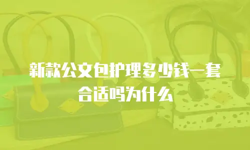 新款公文包护理多少钱一套合适吗为什么