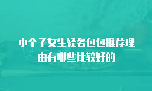 小个子女生轻奢包包推荐理由有哪些比较好的