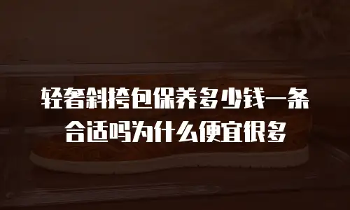 轻奢斜挎包保养多少钱一条合适吗为什么便宜很多