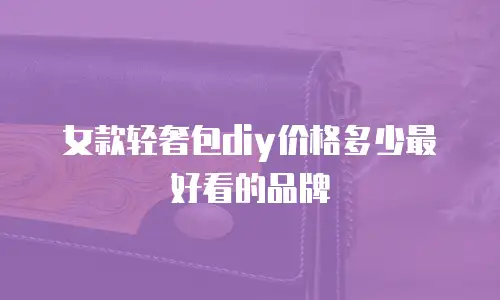 女款轻奢包diy价格多少最好看的品牌