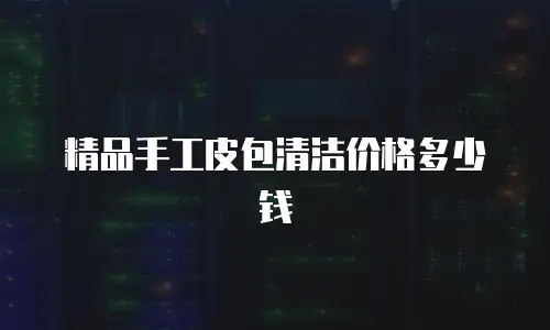 精品手工皮包清洁价格多少钱