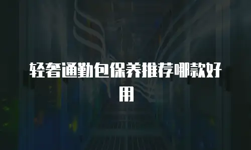 轻奢通勤包保养推荐哪款好用