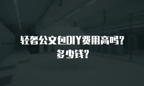 轻奢公文包DIY费用高吗？多少钱？
