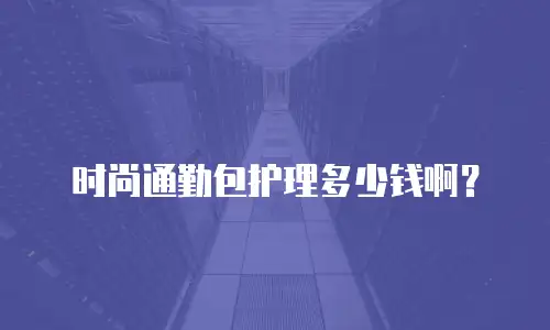 时尚通勤包护理多少钱啊？