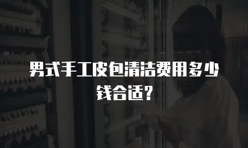 男式手工皮包清洁费用多少钱合适？
