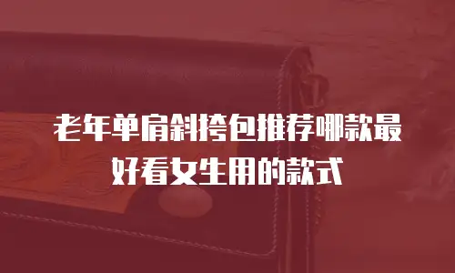 老年单肩斜挎包推荐哪款最好看女生用的款式