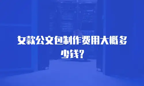 女款公文包制作费用大概多少钱？