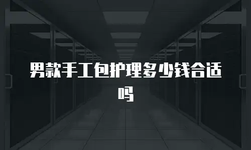 男款手工包护理多少钱合适吗