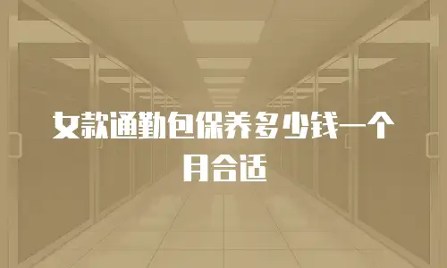 女款通勤包保养多少钱一个月合适