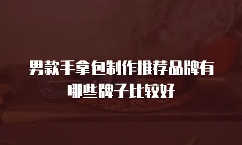 男款手拿包制作推荐品牌有哪些牌子比较好