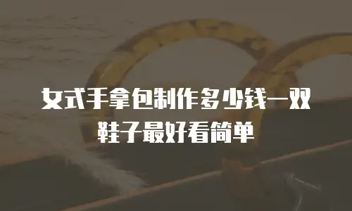女式手拿包制作多少钱一双鞋子最好看简单