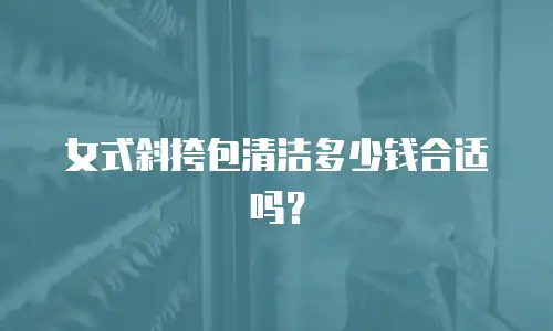 女式斜挎包清洁多少钱合适吗？