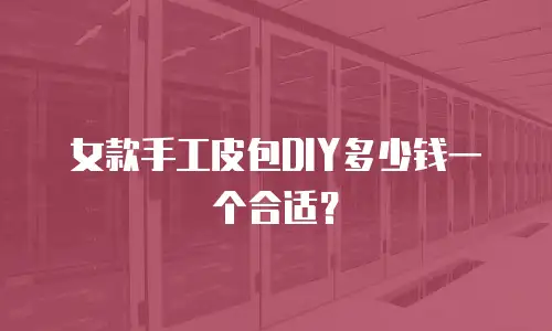 女款手工皮包DIY多少钱一个合适？