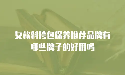 女款斜挎包保养推荐品牌有哪些牌子的好用吗