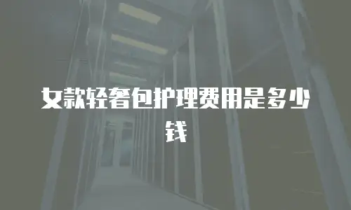 女款轻奢包护理费用是多少钱