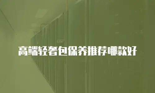 高端轻奢包保养推荐哪款好
