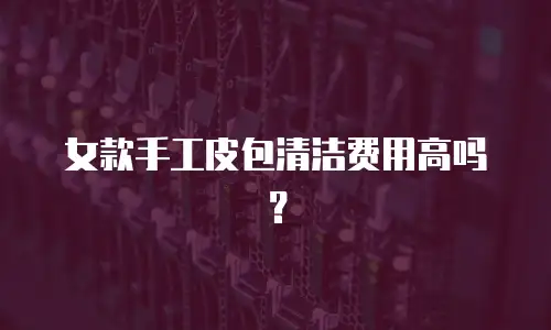 女款手工皮包清洁费用高吗？
