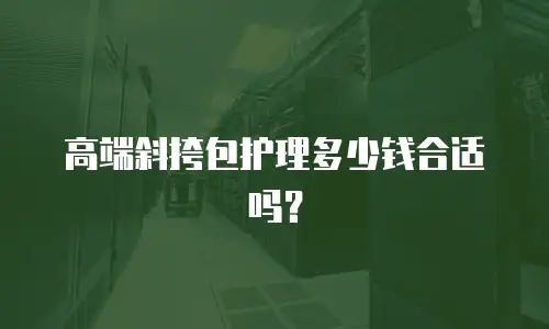 高端斜挎包护理多少钱合适吗？