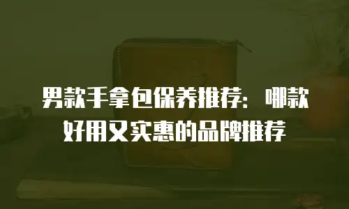 男款手拿包保养推荐：哪款好用又实惠的品牌推荐