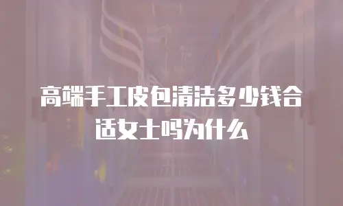 高端手工皮包清洁多少钱合适女士吗为什么
