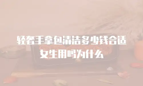 轻奢手拿包清洁多少钱合适女生用吗为什么