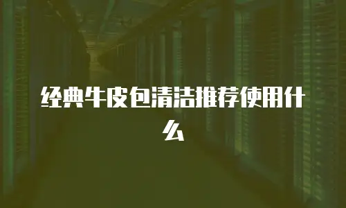 经典牛皮包清洁推荐使用什么