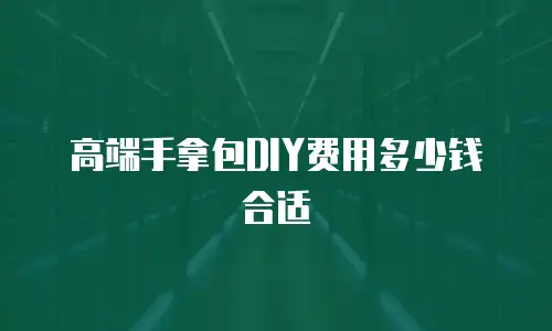 高端手拿包DIY费用多少钱合适