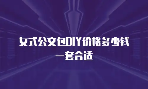 女式公文包DIY价格多少钱一套合适