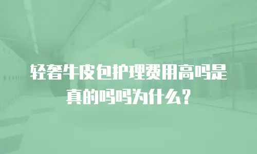 轻奢牛皮包护理费用高吗是真的吗吗为什么？