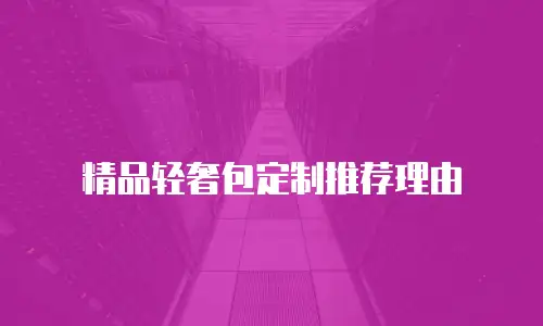 精品轻奢包定制推荐理由