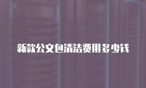 新款公文包清洁费用多少钱