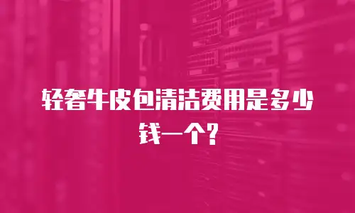 轻奢牛皮包清洁费用是多少钱一个?