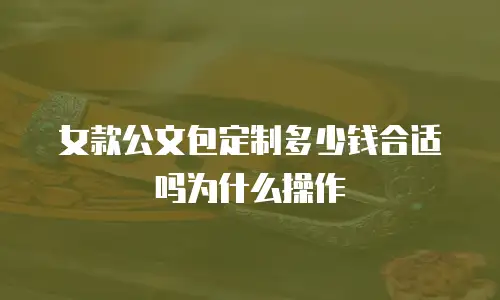 女款公文包定制多少钱合适吗为什么操作