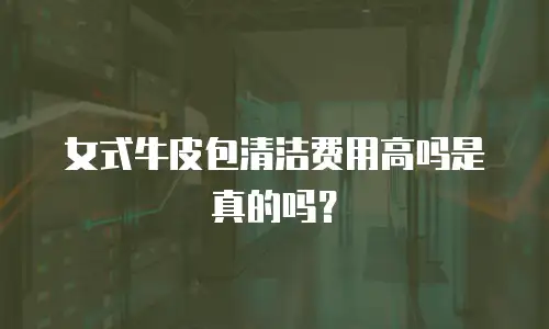 女式牛皮包清洁费用高吗是真的吗？