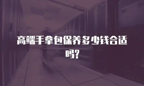 高端手拿包保养多少钱合适吗?
