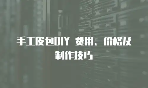  手工皮包DIY 费用、价格及制作技巧