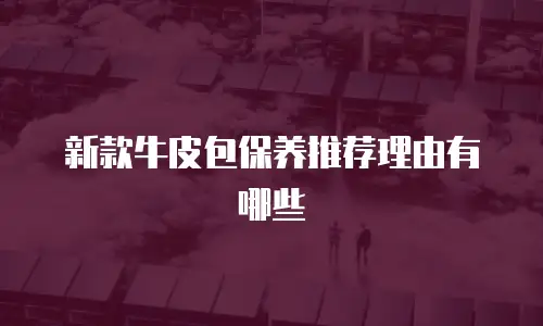 新款牛皮包保养推荐理由有哪些