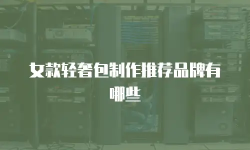 女款轻奢包制作推荐品牌有哪些