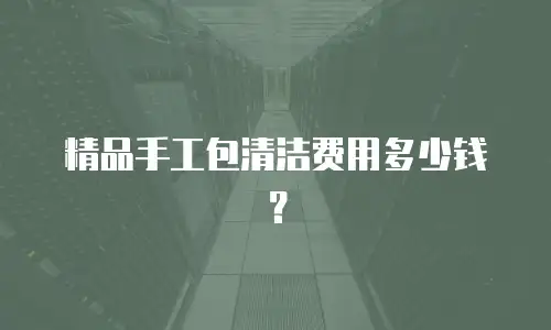 精品手工包清洁费用多少钱？
