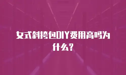 女式斜挎包DIY费用高吗为什么？