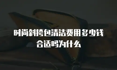 时尚斜挎包清洁费用多少钱合适吗为什么
